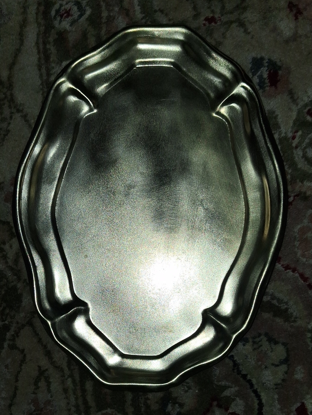 Metal Brass Tray - Decorative Home Kitchen Platter